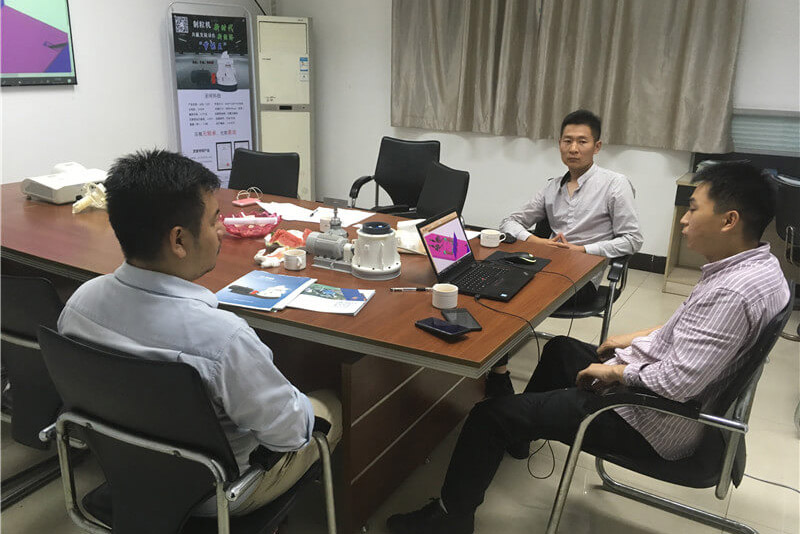 Discuss in the meeting Room